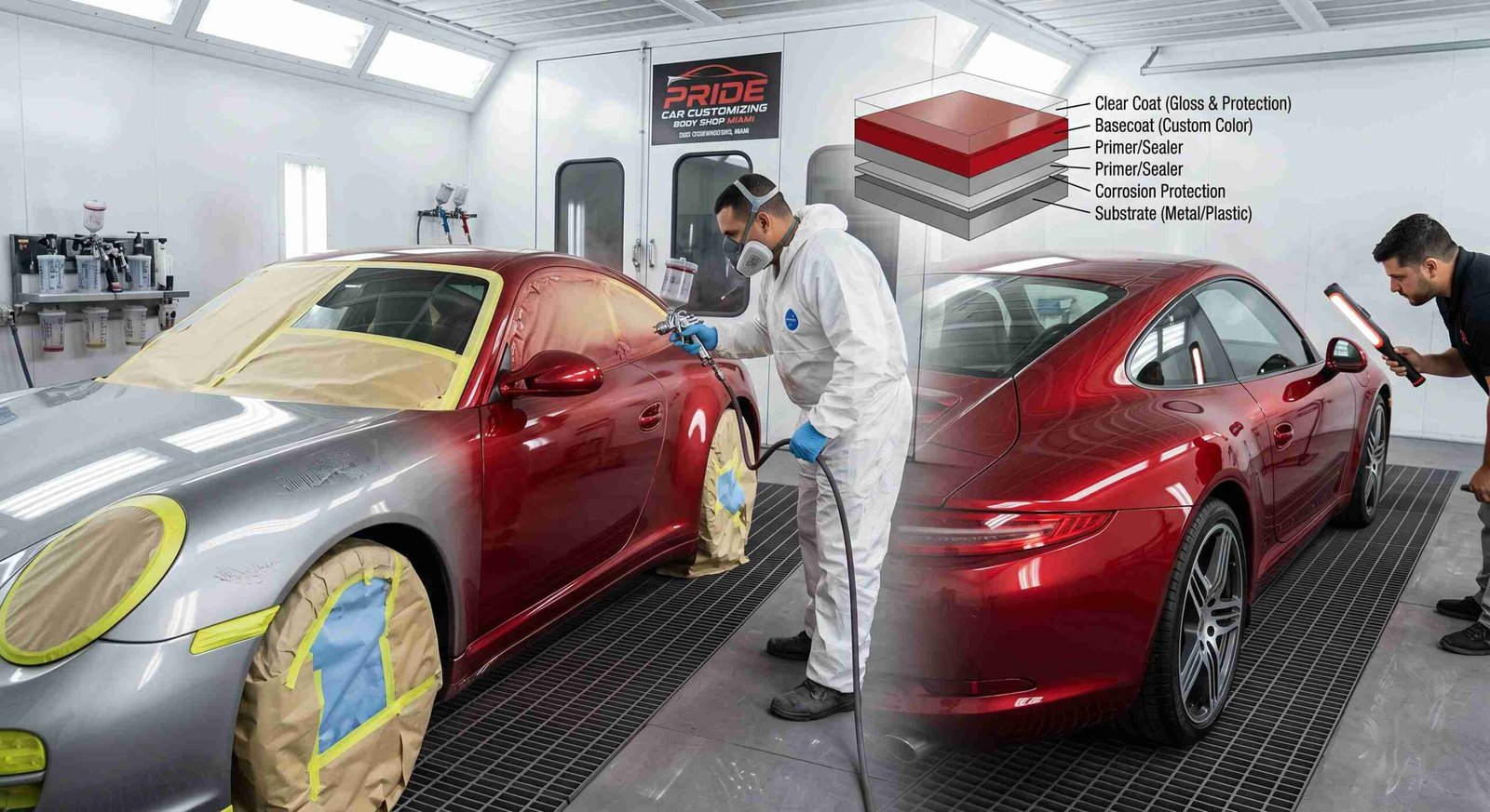 Automotive Color Transformation How Paint Chemistry, Surface Preparation, and Application Technique Determine the Final Finish