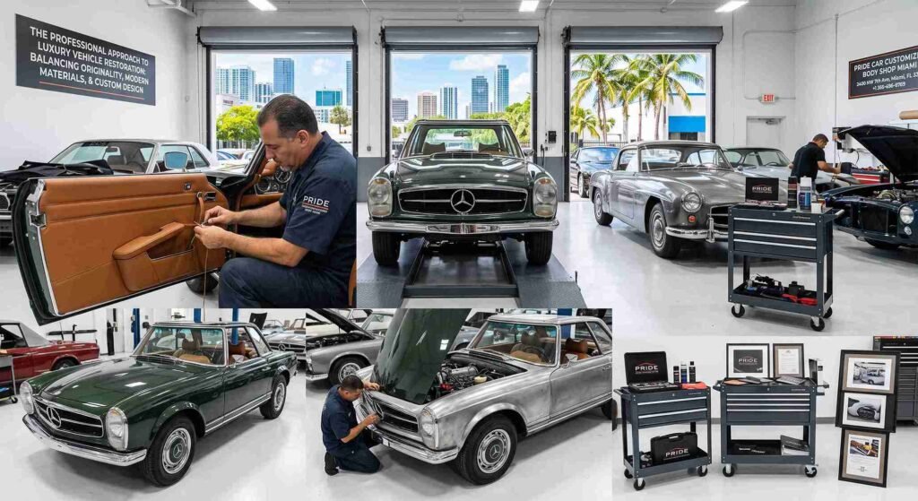 The Professional Approach to Luxury Vehicle Restoration Balancing Originality, Modern Materials, and Custom Design