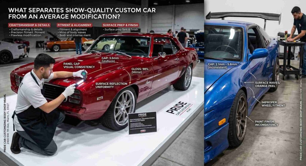 What Separates a Show-Quality Custom Car From an Average Modification? A Look at Craftsmanship, Fitment, and Finish